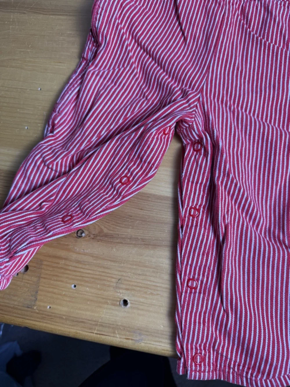 Vintage Oshkosh B’gosh Cotton Overalls,‎ Train Conductor Red White Stripe 24M
